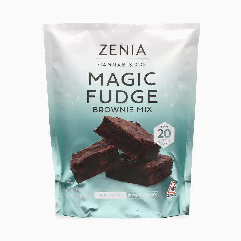 Photograph of product: Zenia - Magic Fudge Brownie Mix 100MG