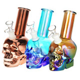 Photograph of product: 8 In Metallic Skull Water Pipe