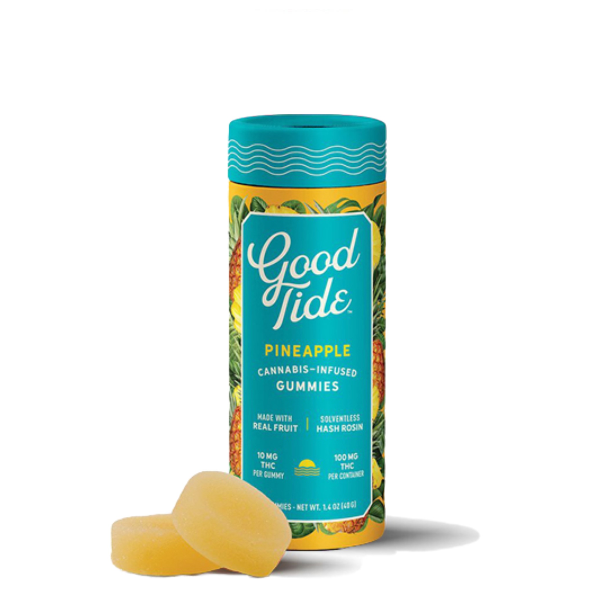 Photograph of product: au chocolat Rosin Gummies | Good Tide | Pineapple [10pk]