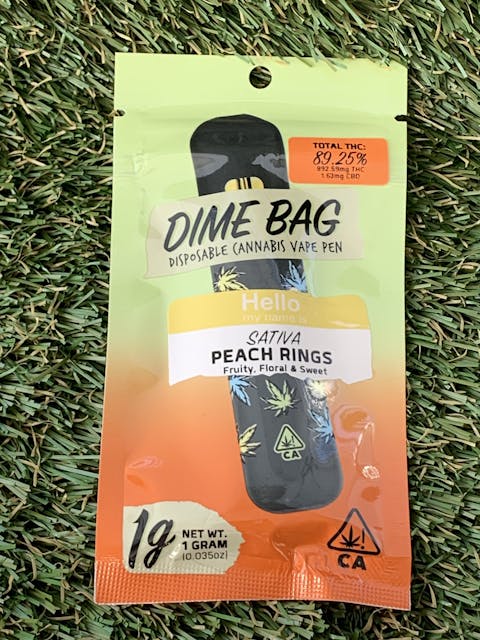 Photograph of product: PEACH RINGZ 1G DISP - 