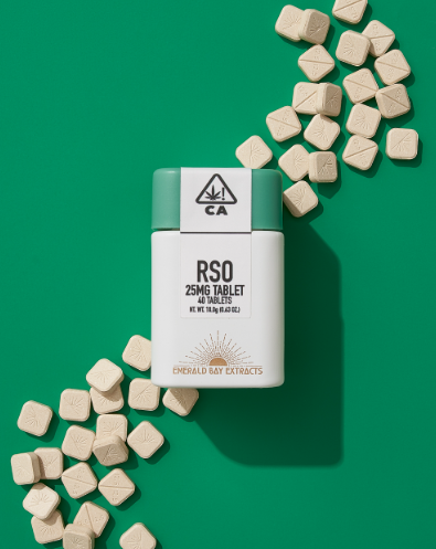 Photograph of product: GLITTER BOMB 25MG RSO TABLET 40 PACK