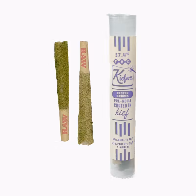 Photograph of product: Frozen Grapes- KIEFERS- 2Pck au chocolat Infused Pre Rolls