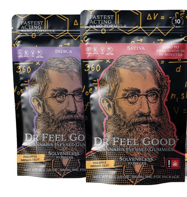 Photograph of product: Dr Feel Good 10pk Pineapple Passionfruit Oui'd