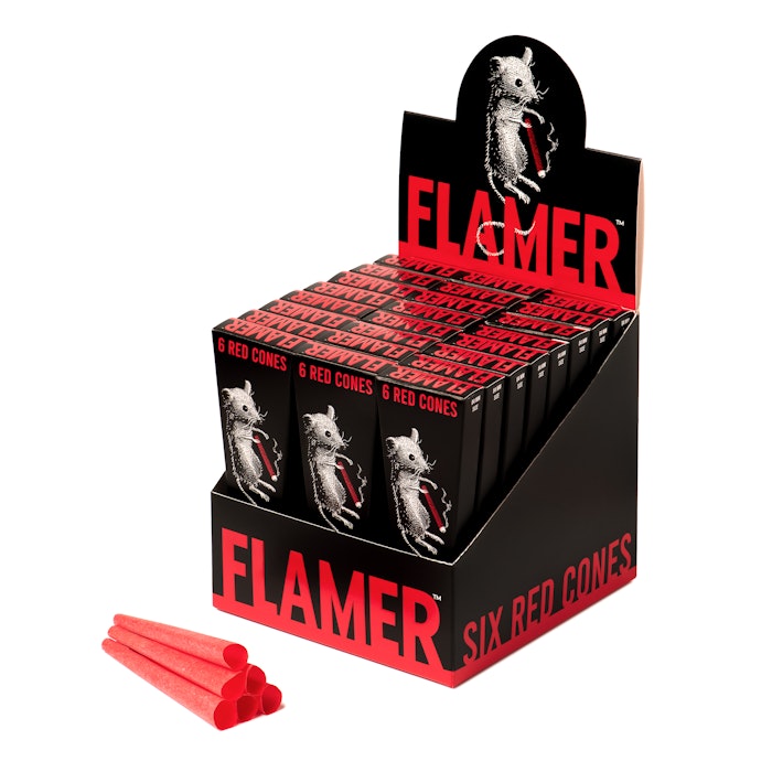 Photograph of product: FLAMER | Red Cones | 1 1/4 | 6pk