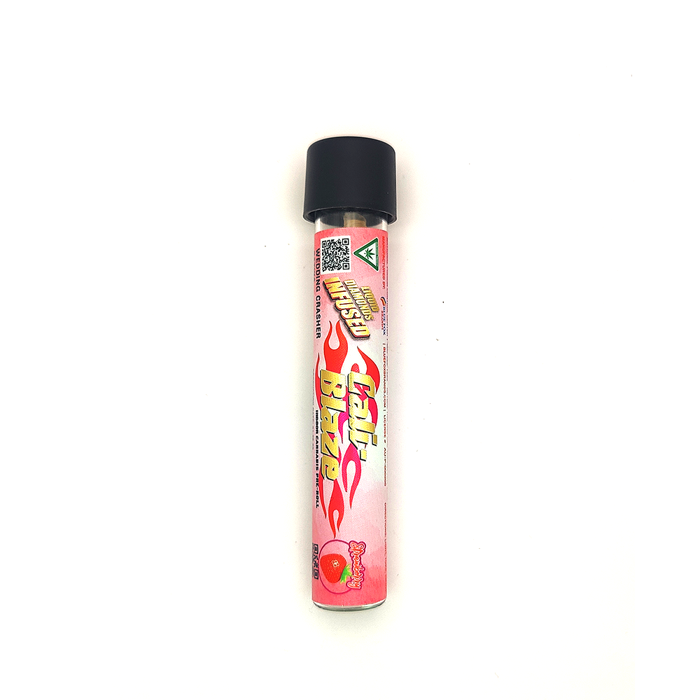 Photograph of product: Cali Blaze | Bubble Gum | 1.2G Diamonds Infused Pre Roll