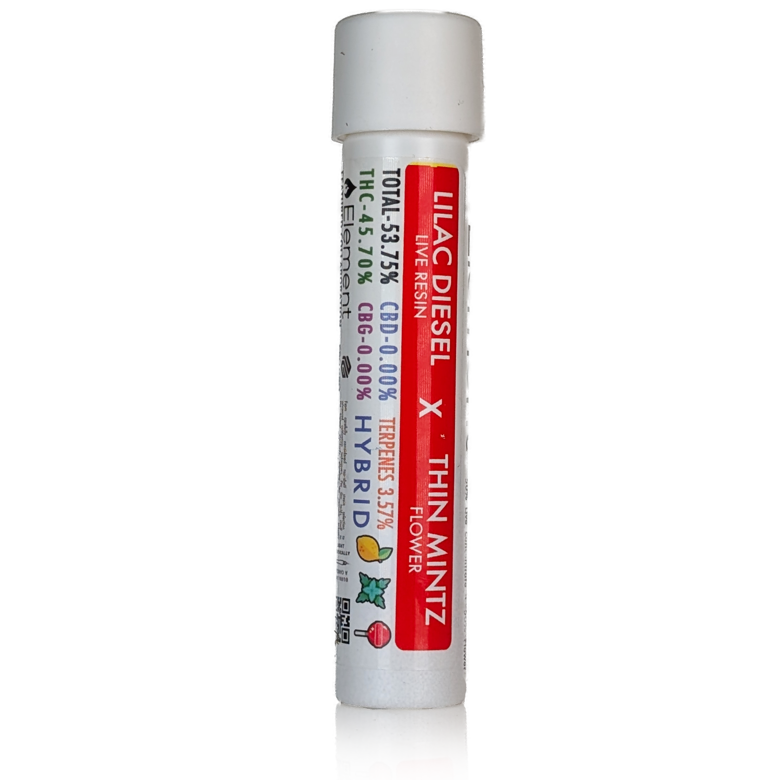 Photograph of product: LILAC DIESEL X THIN MINTZ - LIVE RESIN INFUSED PRE-ROLL