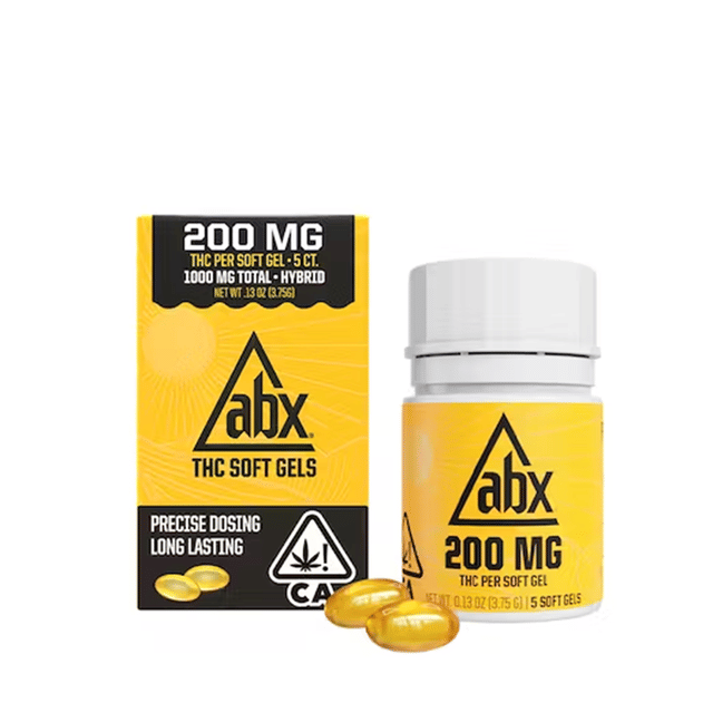 Photograph of product: 200mg THC | 5ct Soft Gels - 