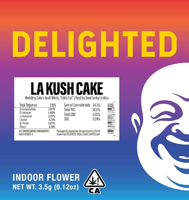 Photograph of product: LA Kush Cake - 3.5g