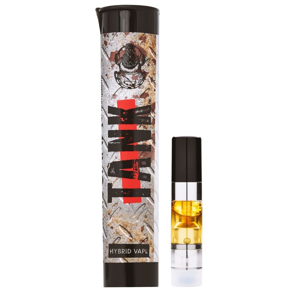 Photograph of product: Tank: Vape | Raise Hell Praise Dank | Cartridge | 0.5g