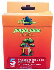 Photograph of product: Amnesia - 5pk infused Prerolls- Jungle juice