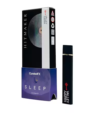 Photograph of product: Happy Valley | CuratedFX - Sleep Hitmaker Disposable 5:2:1 TH-oui:CBD:CBN