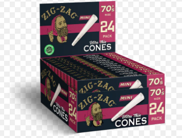 Photograph of product: Zig Zag | 70's Ultra Thin Mini Cones 8PK