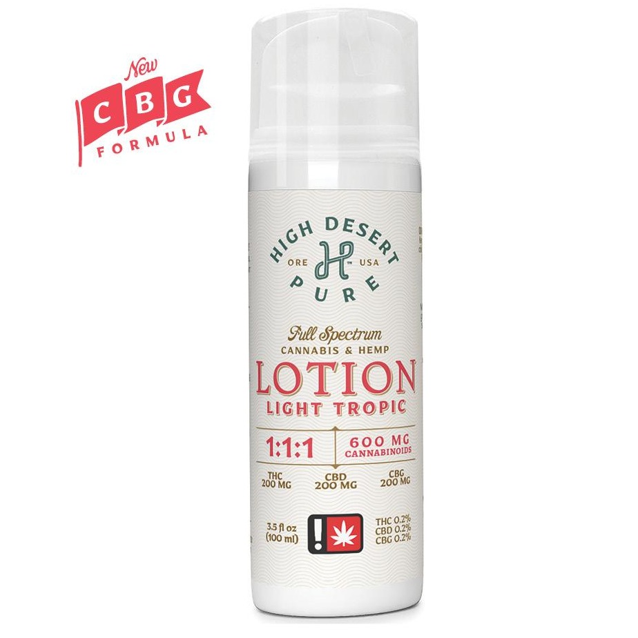 Photograph of product: Light Tropic 1:1:1 Full Spectrum Lotion | 726mg
