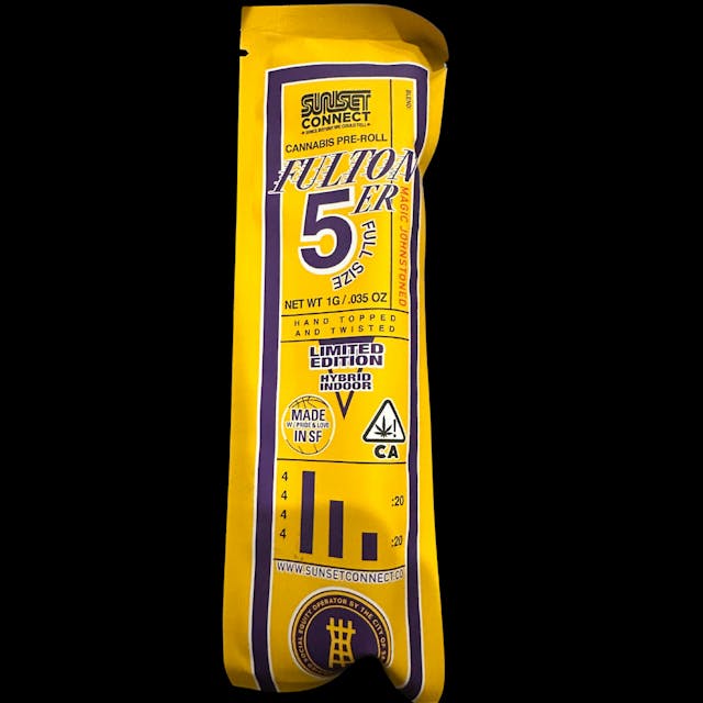 Photograph of product: Fulton 5er - Magic Johnstoned 1g Preroll - 