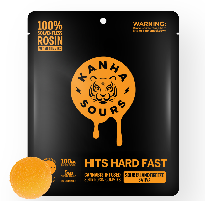 Photograph of product: Sour Island Breeze | 100mg | Vegan Rosin Gummies
