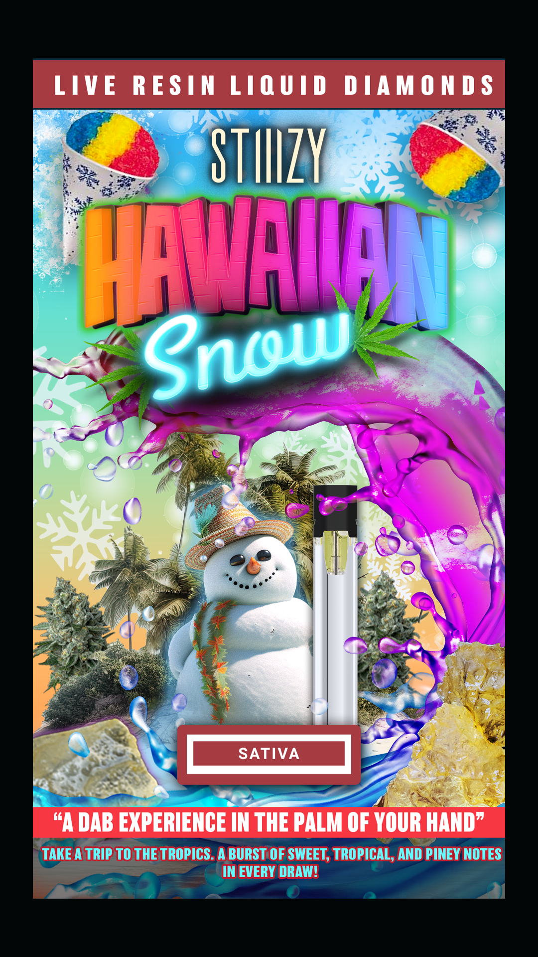 Photograph of product: LR Diamond Pod | Hawaiian Snow | .85g