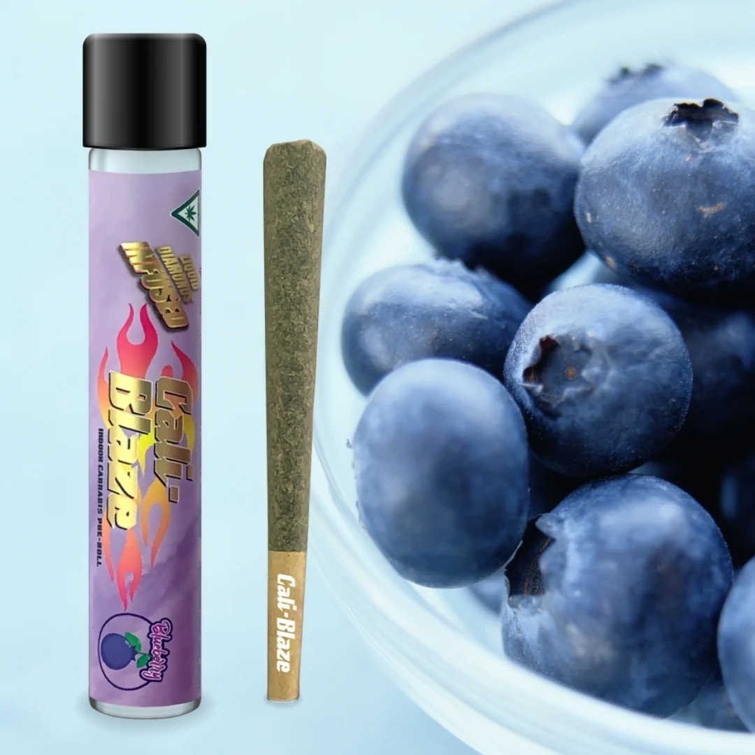 Photograph of product: Cali Blaze Infused Pre-Roll Blueberry