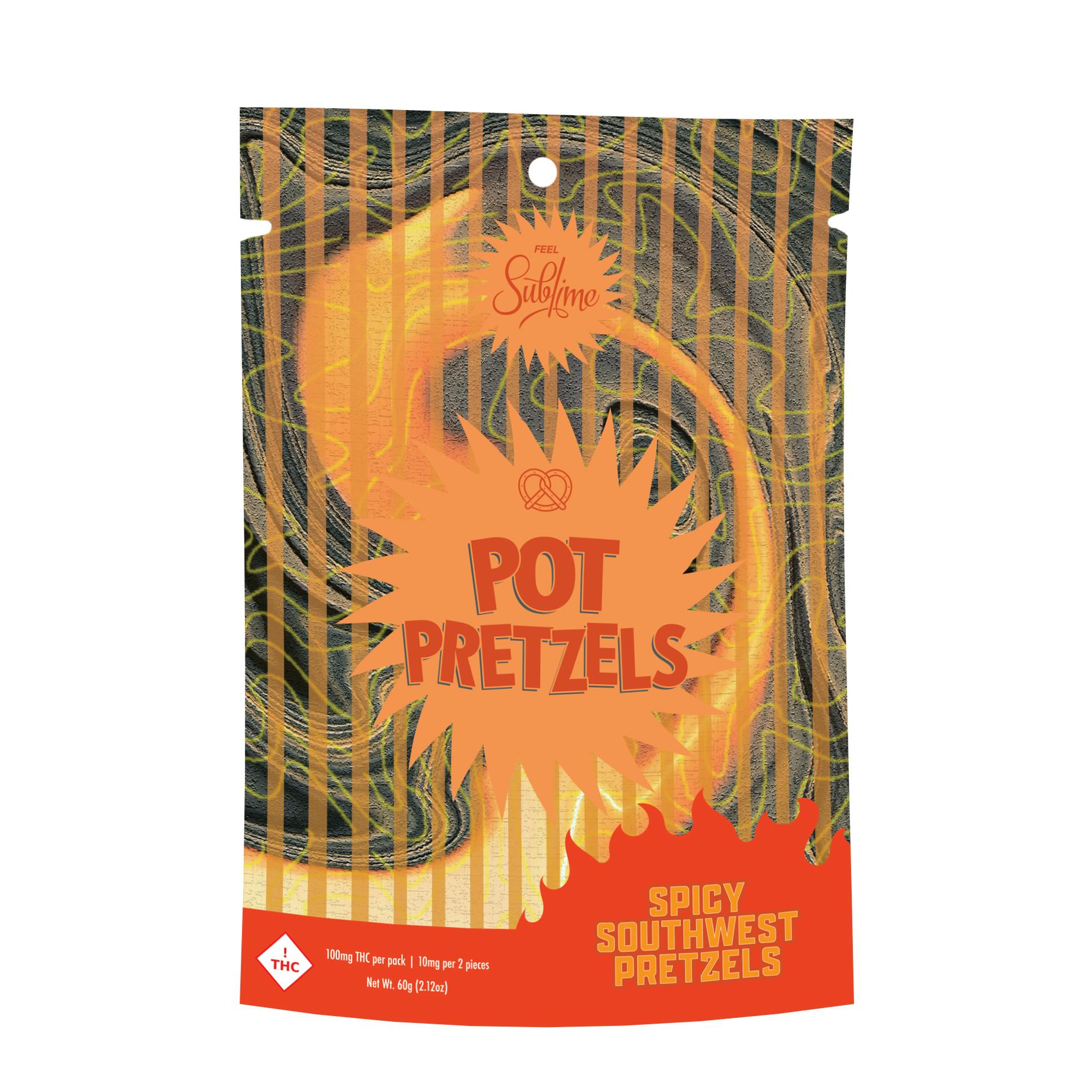 Photograph of product: Sublime - Spicy Southwest - Pot Pretzels - 100mg