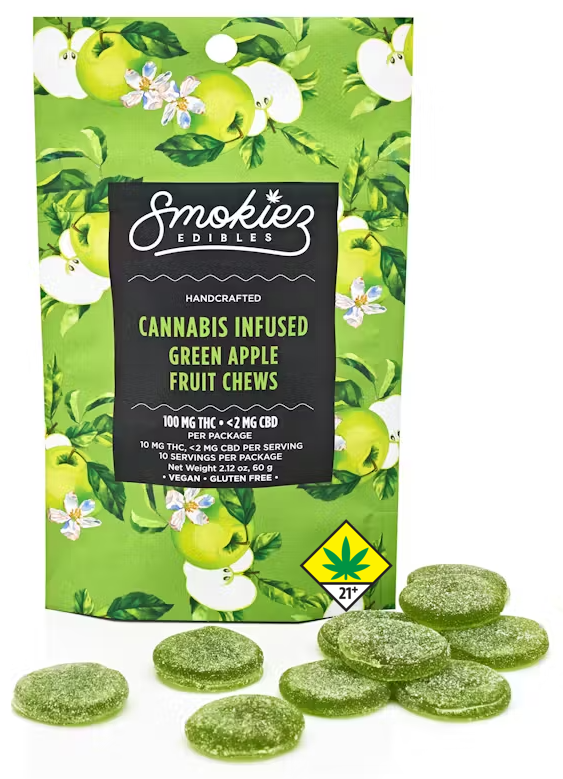 Photograph of product: Green Apple Hybrid Fruit Chews, 10-Pack