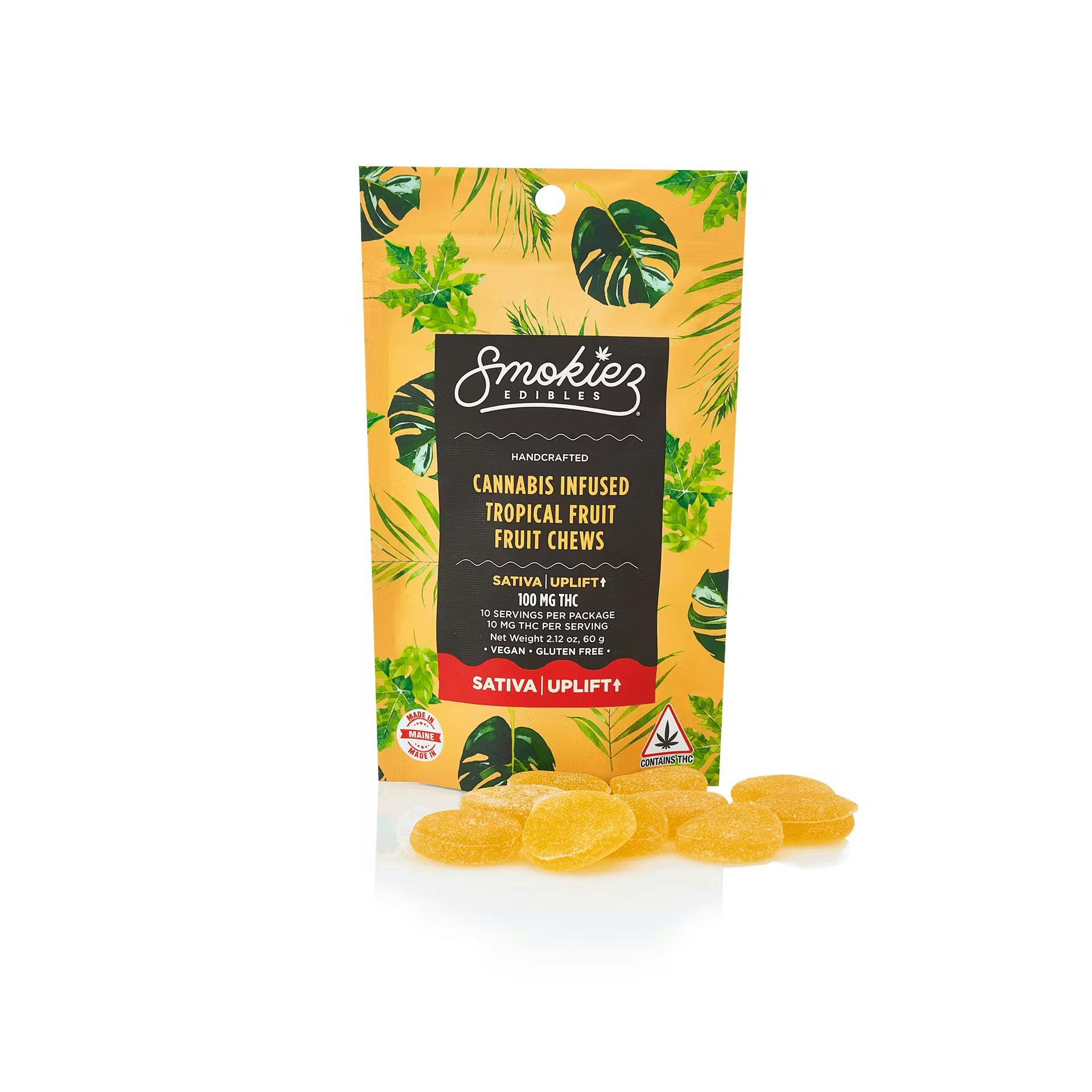 Photograph of product: Sweet Tropical Smokiez 100mg | 10pk - 