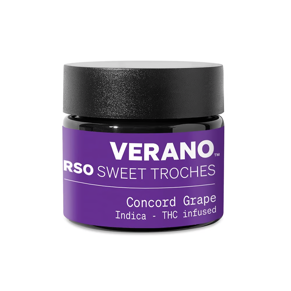 Photograph of product: Concord Grape | 25mg Sweet RSO Troches | 2pk