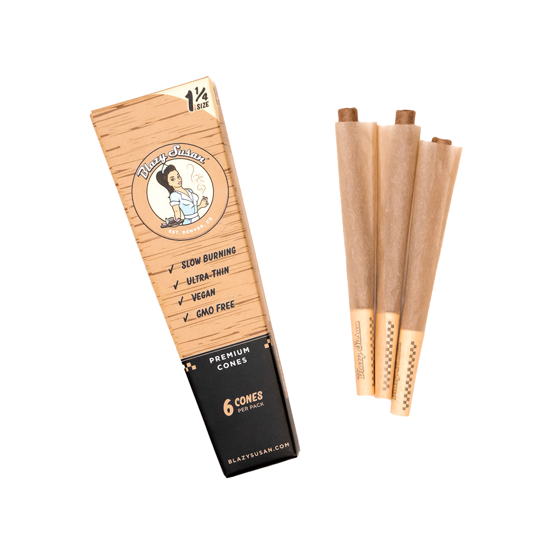 Photograph of product: Unbleached Pre-Rolled Cones | 6/pk | 1 1/4"