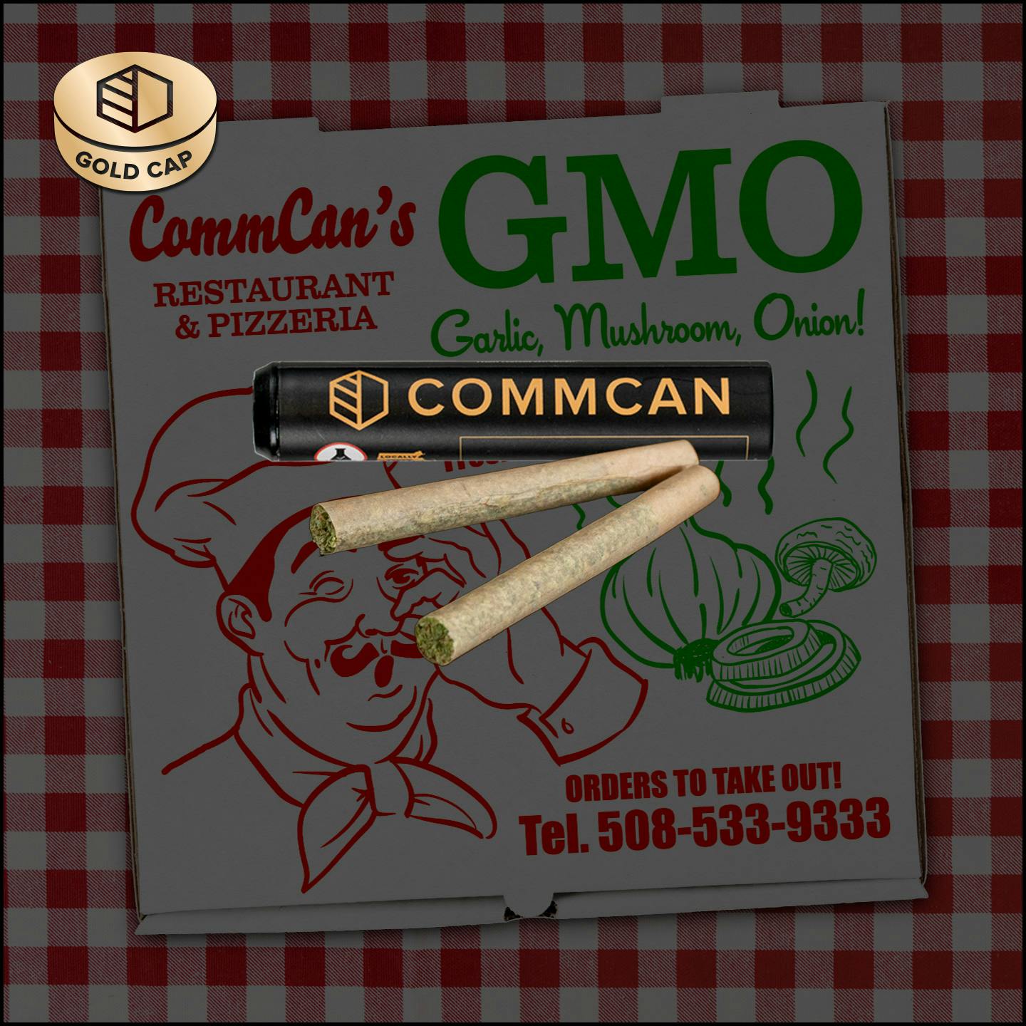 Photograph of product: GMO Pre-Roll 2 Pack (.5g/ea)