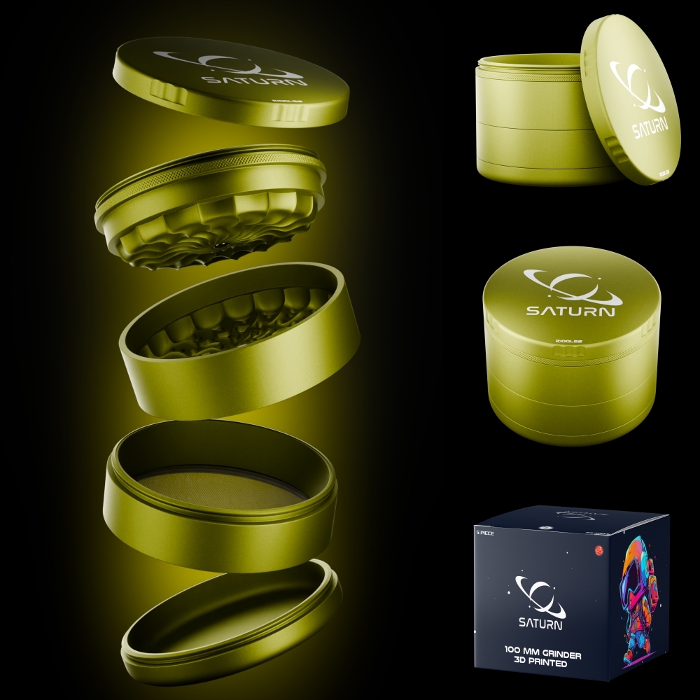 Photograph of product: Saturn Grinder | 100MM | Emerald