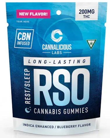Photograph of product: Cannalicious RSO - Rest Blueberry - 200mg