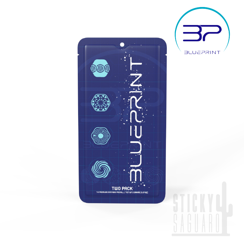 Photograph of product: Blueprint Pre-Roll Triple Lindy 2 Pk (H) 2g