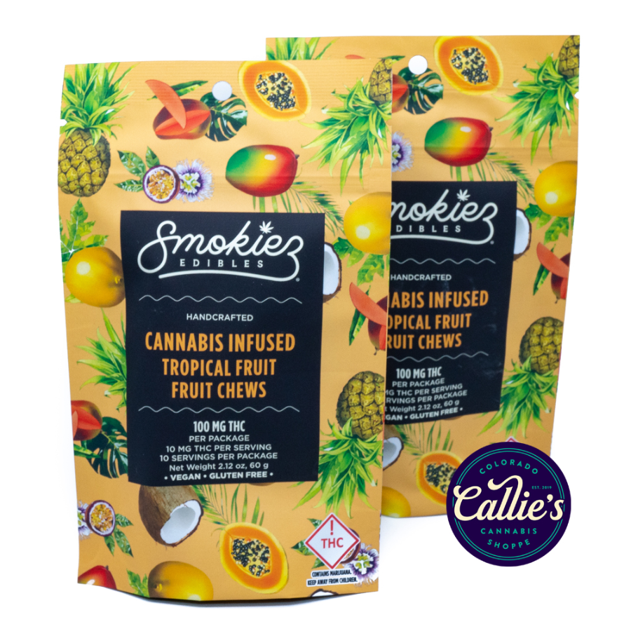 Photograph of product: Smokiez | Gummie (S) Tropical Fruit 100mg