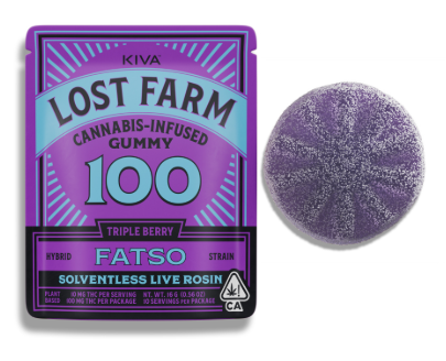 Photograph of product: TRIPLE BERRY FATSO 100MG SINGLE GUMMY