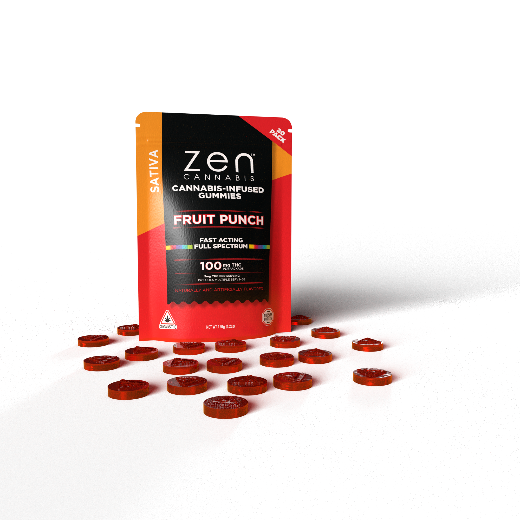 Photograph of product: Fruit Punch Oui'd Gummy- Zen