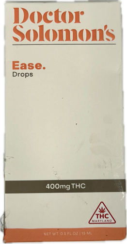 Photograph of product: MED ONLY - Dr. Solomon's Ease 400mg Tincture - 400mg