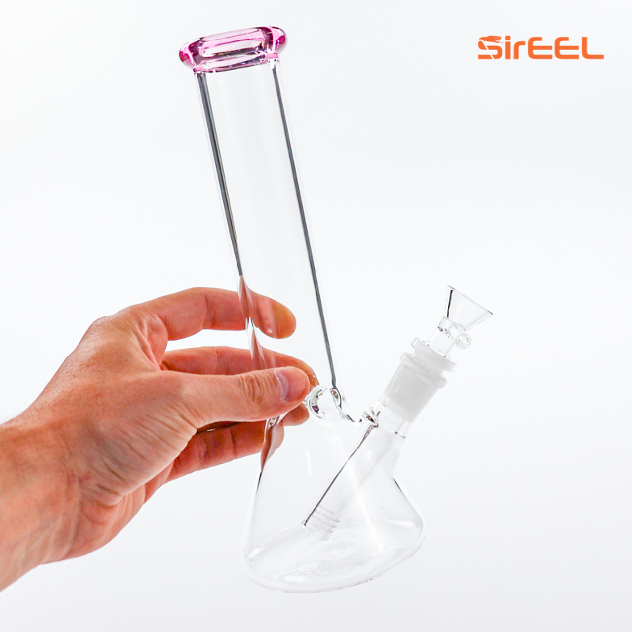 Photograph of product: SirEEL - 10" Color Lip Beaker Bong and Flower Bowl - Assorted Colors