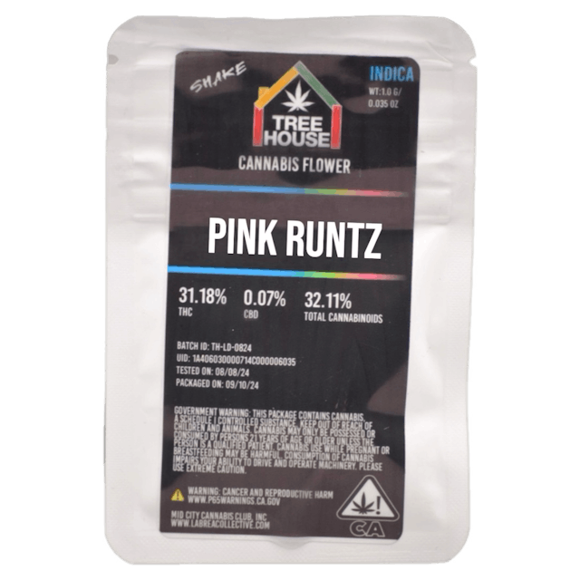 Photograph of product: Pink Runtz Shake 1g - 