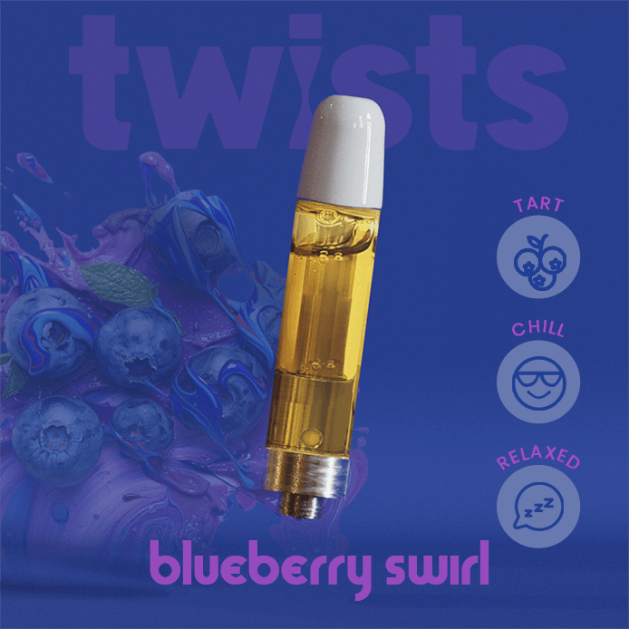 Photograph of product: Blueberry Swirl Twist Distillate Cart. by Oil by Craft