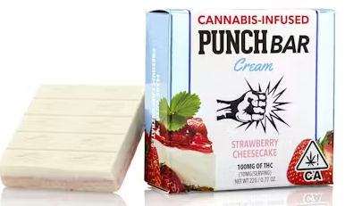 Photograph of product: 100MG  Punch Bar - Strawberry Cheesecake [H]