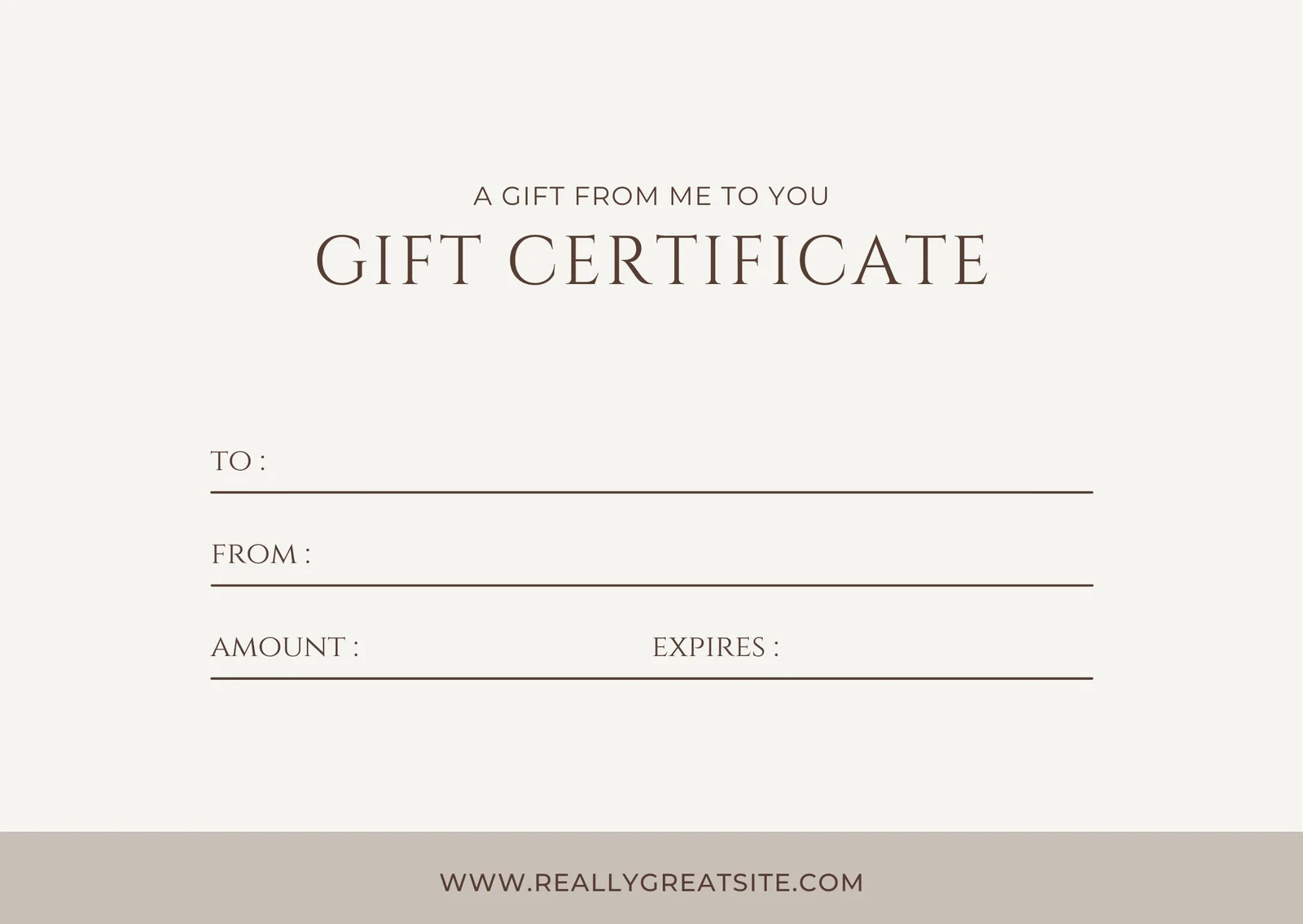 Photograph of product: Royal Gift Certificate