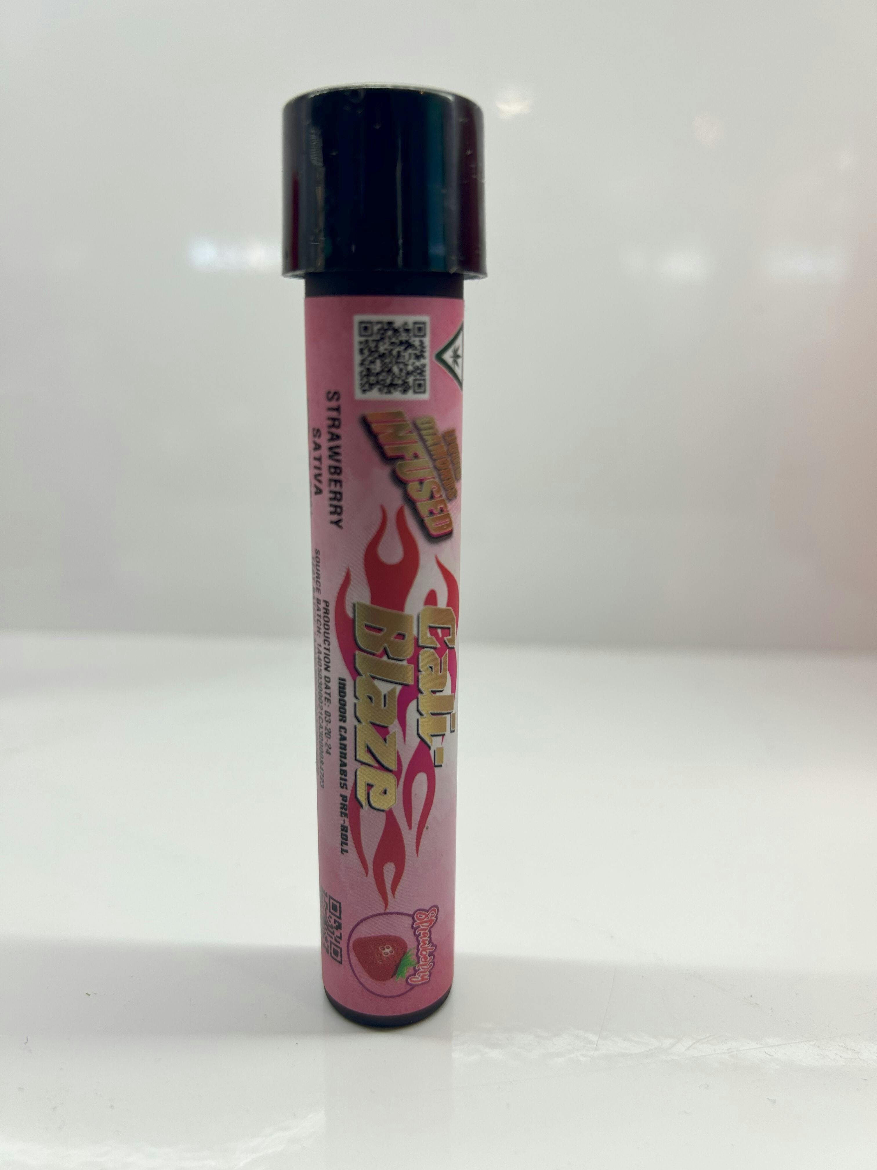 Photograph of product: 1.2G INFUSED PRE ROLL JOINT --- CALI BLAZE ---Strawberry *6 for $50*