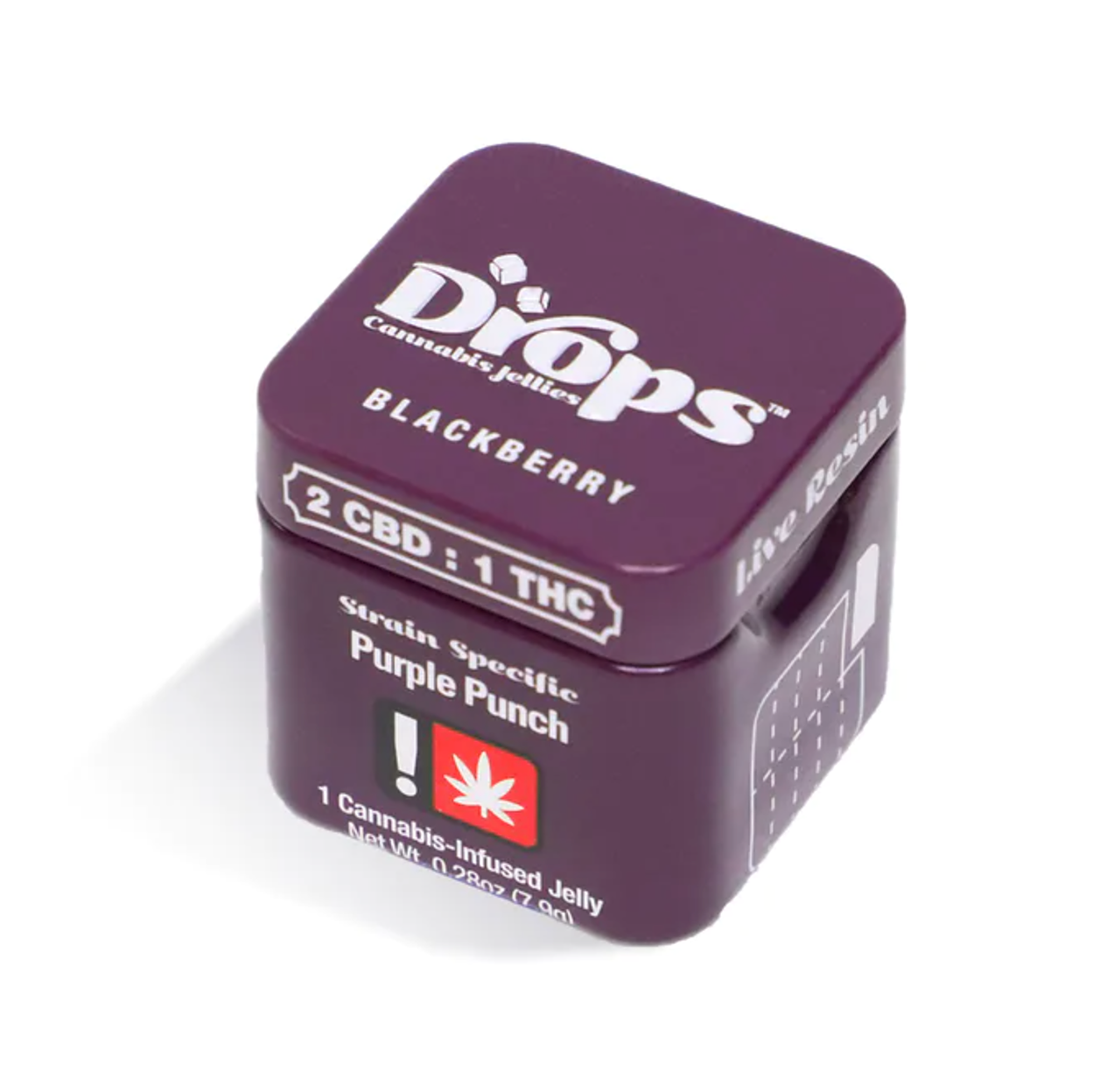 Photograph of product: Drops 100mg-Blackberry Single Gummy