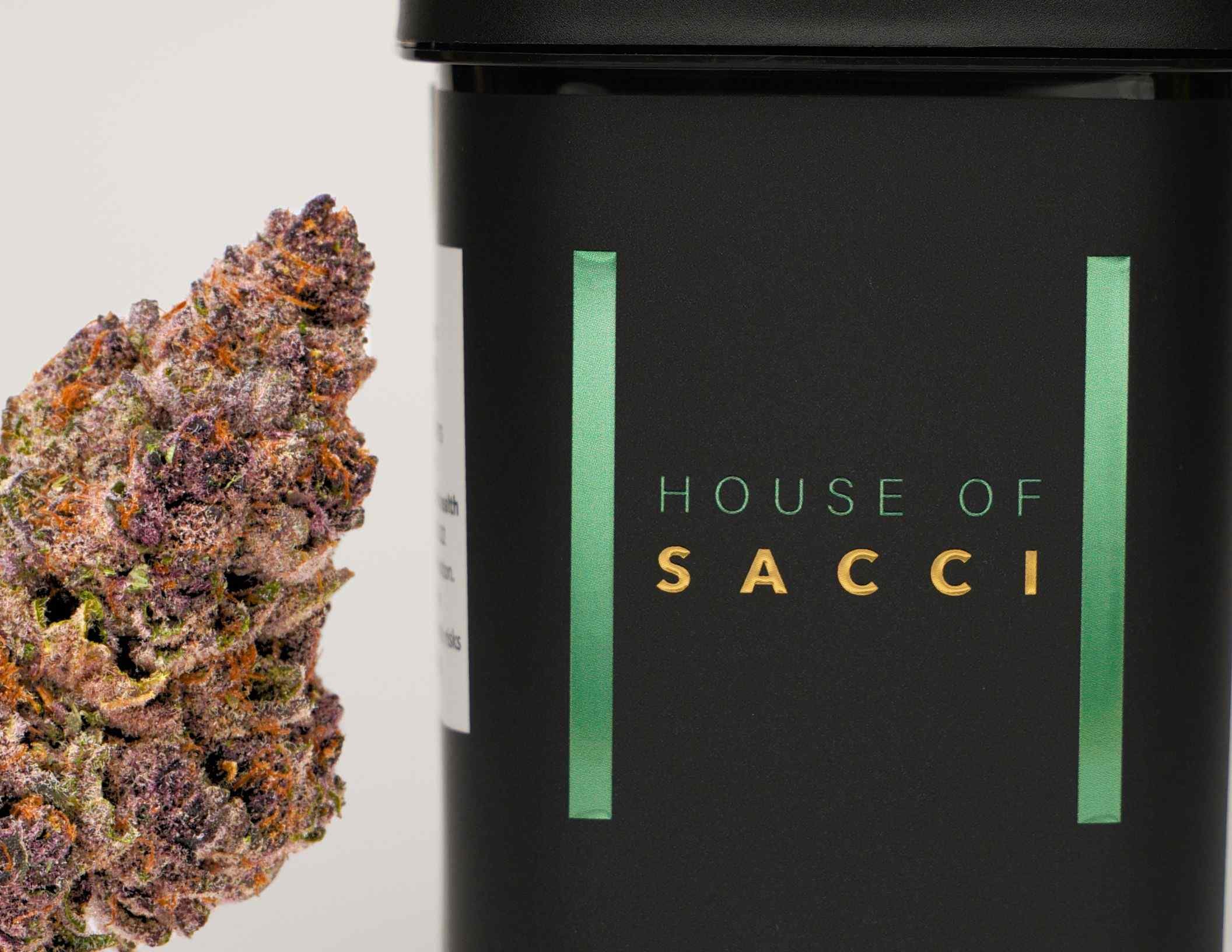 Photograph of product: House of Sacci Flower Trop Cherry 33.9% TH-oui Oui'd 3.5g