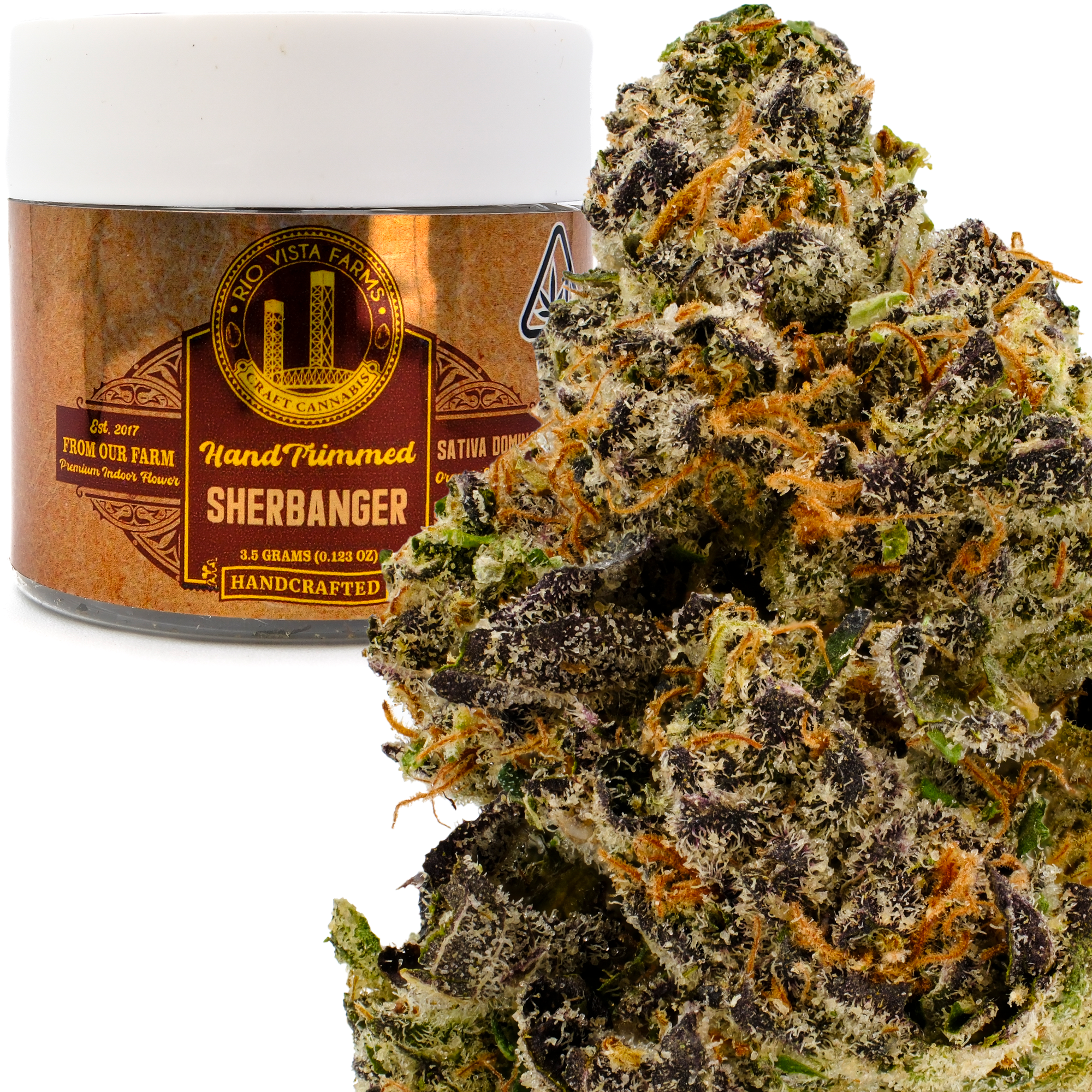 Photograph of product: Sherbanger 3.5g Jar - Rio Vista Farms