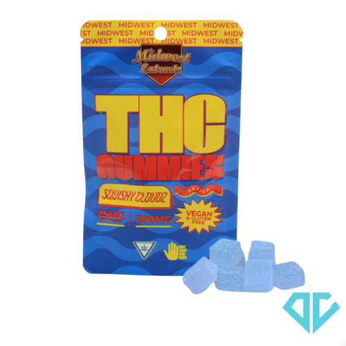 Photograph of product: Midwest Extracts Squishy Cloudz Gummies 200mg
