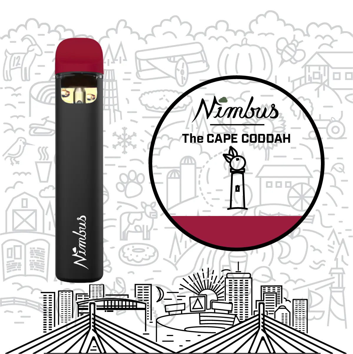 Photograph of product: Nimbus | The Cape Coddah | Disposable | .5g