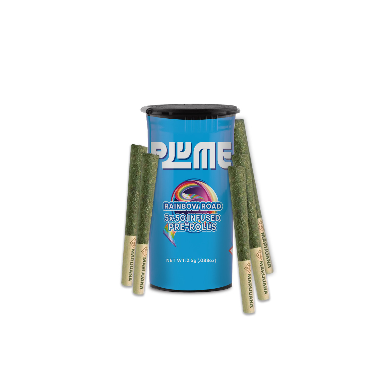 Photograph of product: Rainbow Road - 5pk Infused Prerolls
