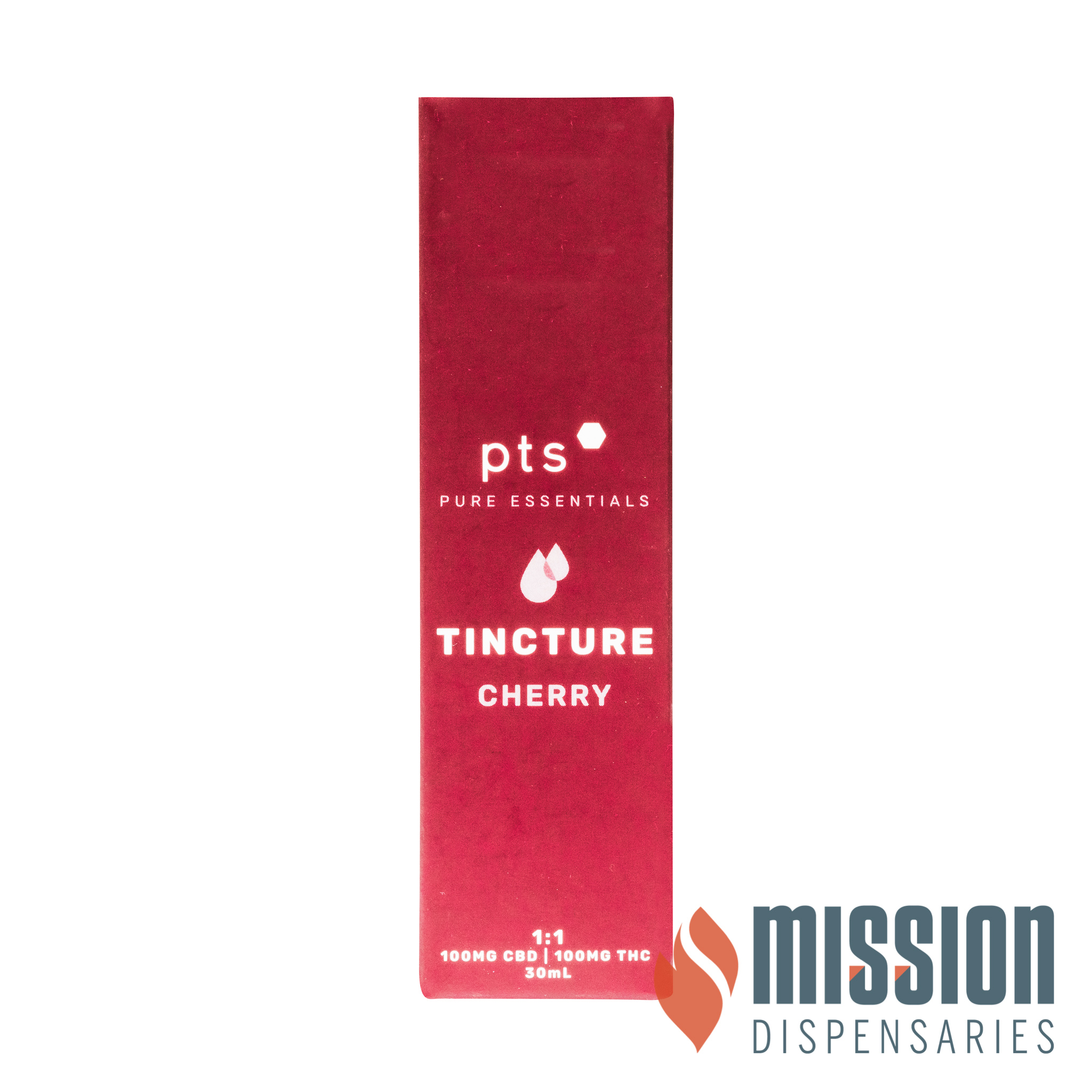 Photograph of product: Tincture | Pure Essentials | Cherry [1:1 CBD/TH-oui] [30mL]