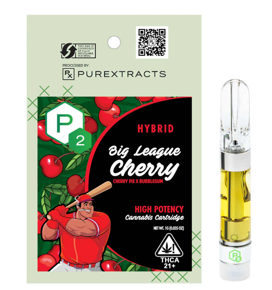Photograph of Product: Big League Cherry (H) High Potency CARTRIDGE 1g - P2