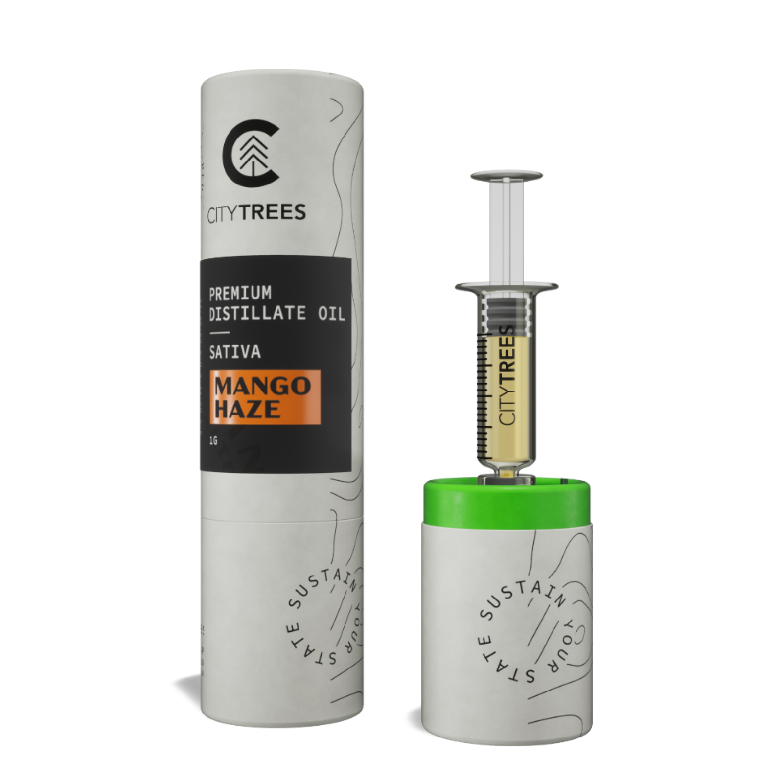 Photograph of product: City Trees | Mango Haze (S) .85g Applicator