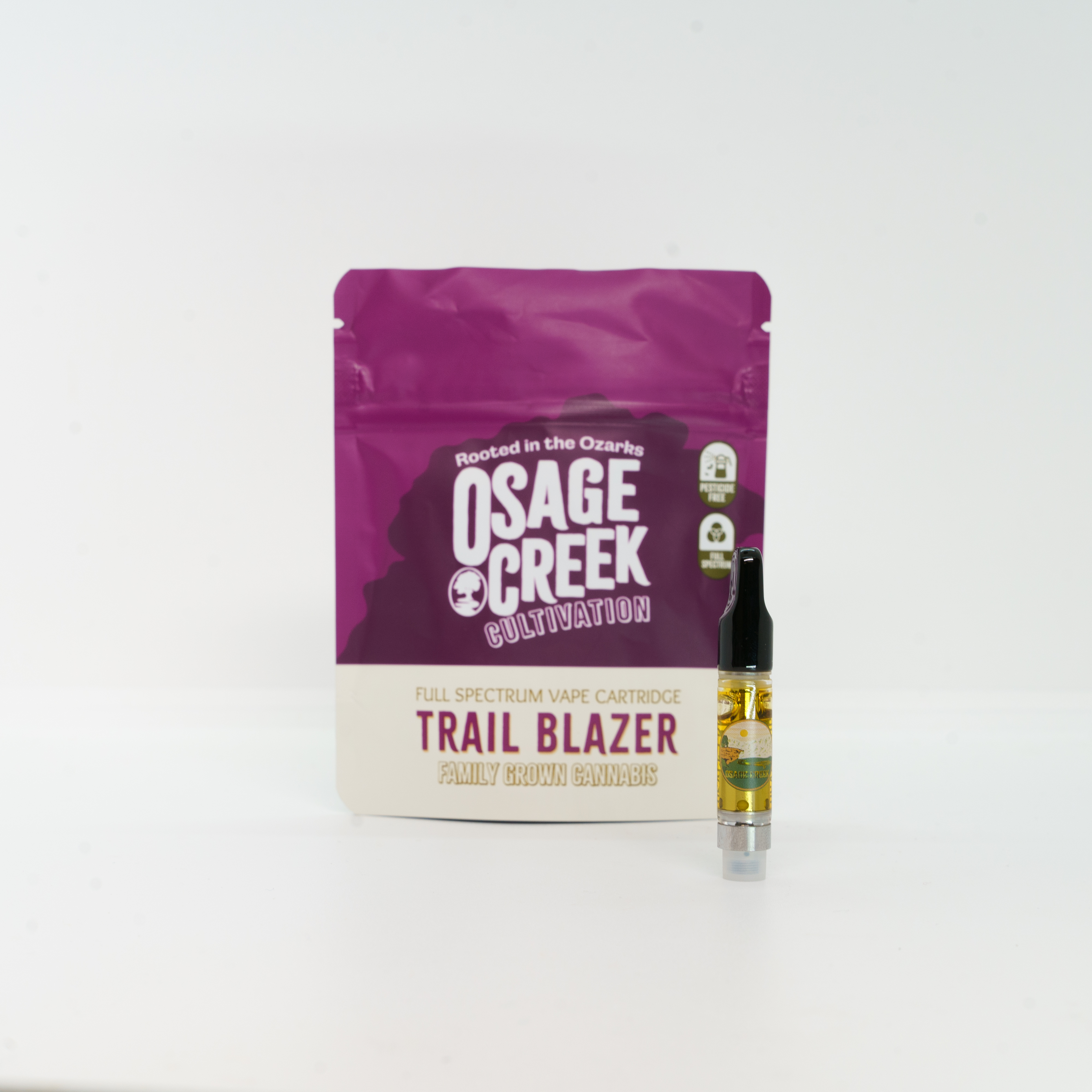 Photograph of product: Qookies x GDP - Full Spec (Osage) - 1g - Trail Blazer Cartridge - DDNA